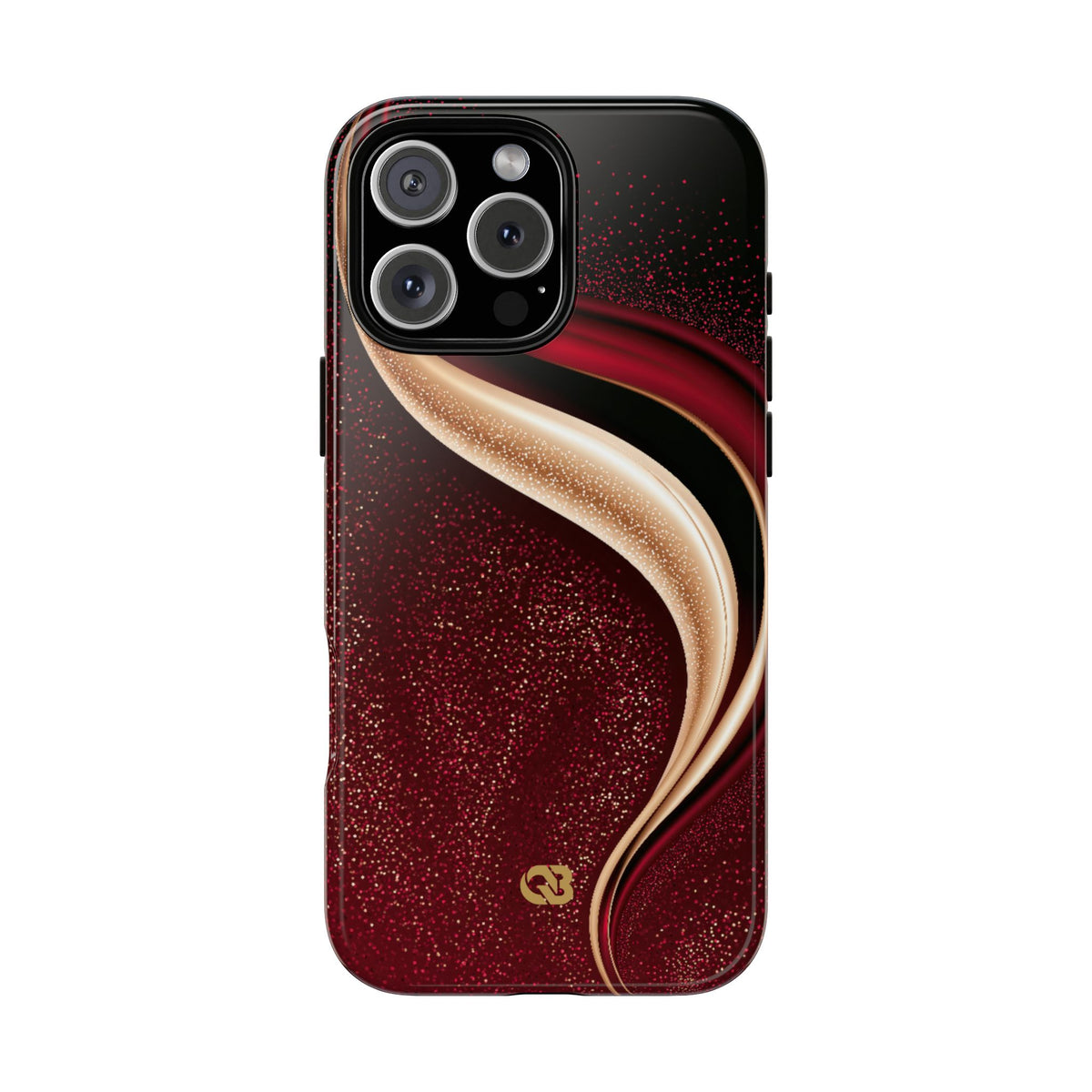 Gilded Crimson Flow · Tough Phone Case for iPhone · Red