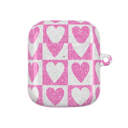 Kimalteleva Heartgrid - AirPods Case