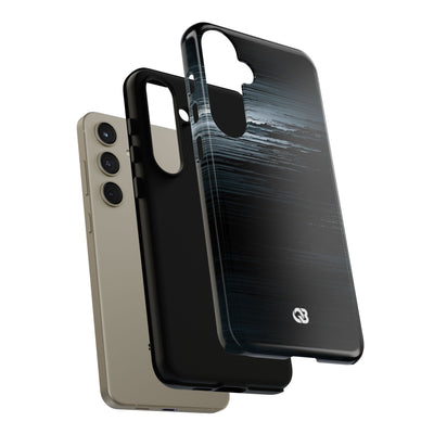 Black Tough Phone Case for Samsung - Frozen Signal Glitch