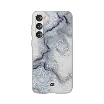 White Lite Phone Case for Samsung - Nordic Ridge Topo