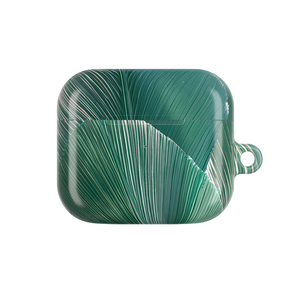 Translucent Fan Palm · Hard Case for AirPods & AirPods Pro · Teal
