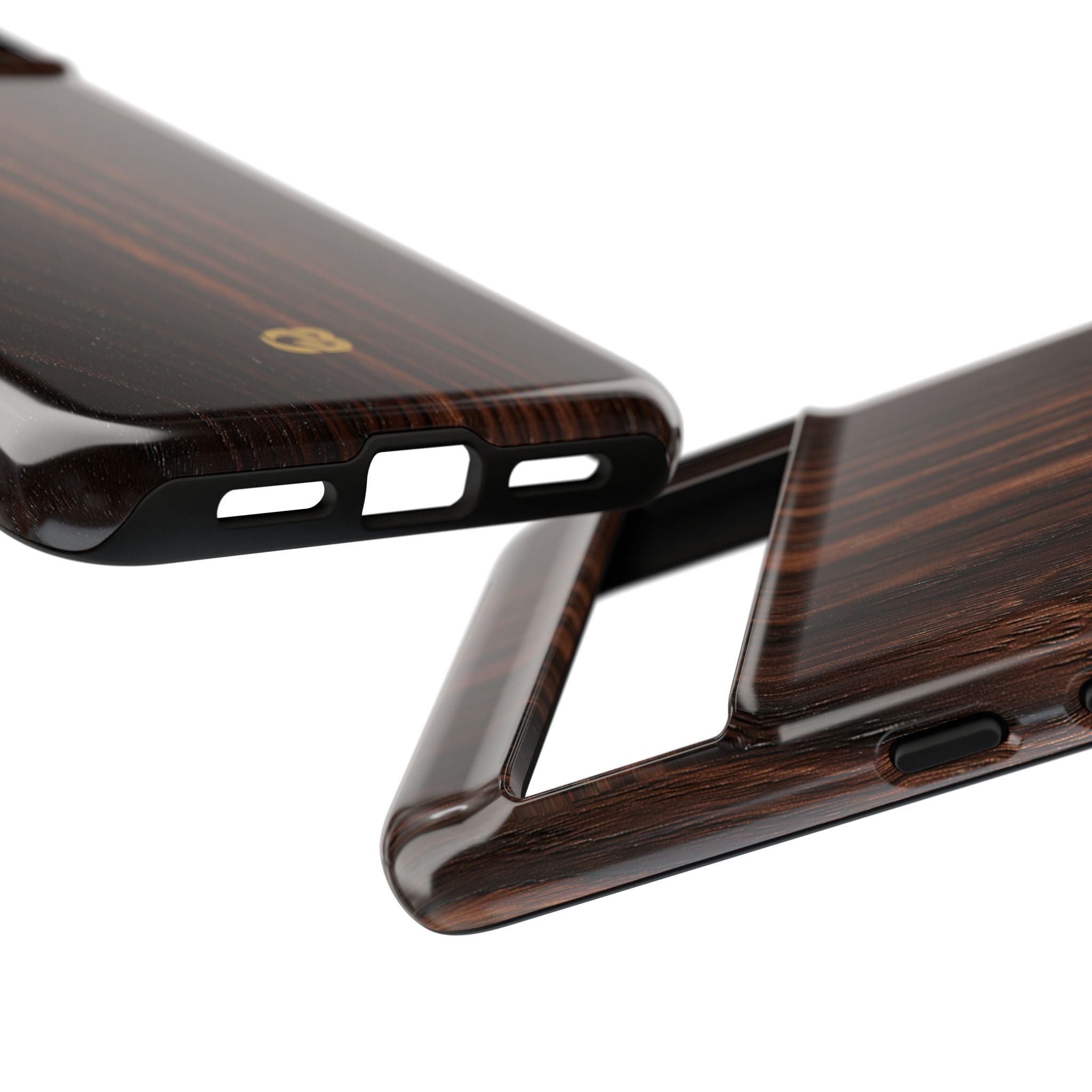 Brown Tough Phone Case for Google Pixel - Burnished Mahogany Grain