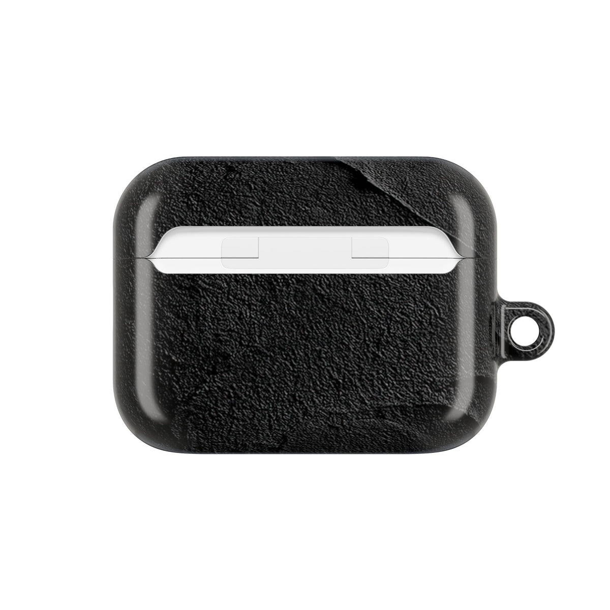 Obsidian Stucco Relief · Hard Case for AirPods & AirPods Pro · Black