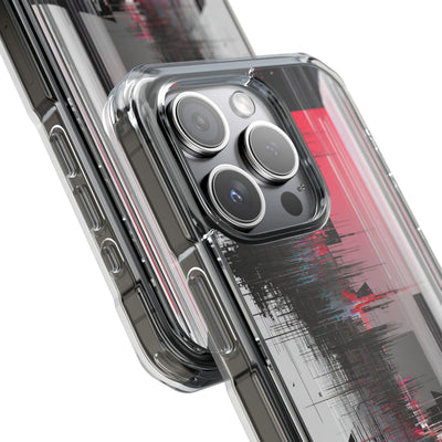 Black Impact MagSafe Phone Case for iPhone - Crimson Data Leak