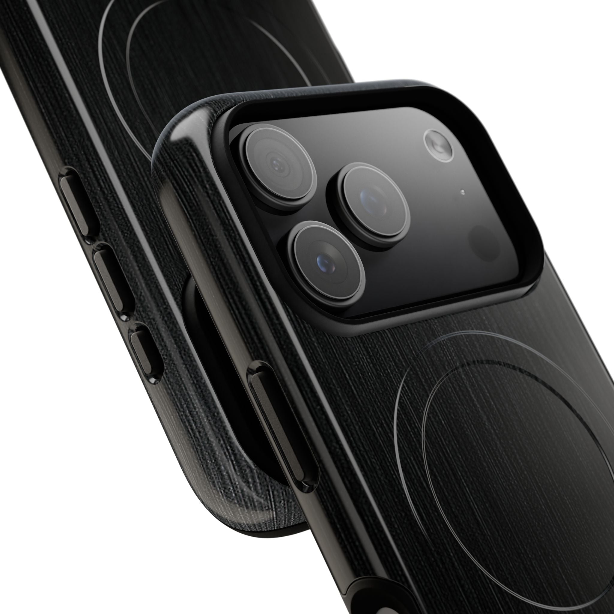 Black Tough 2.0 Magsafe Phone Case for iPhone - Brushed Obsidian Slate