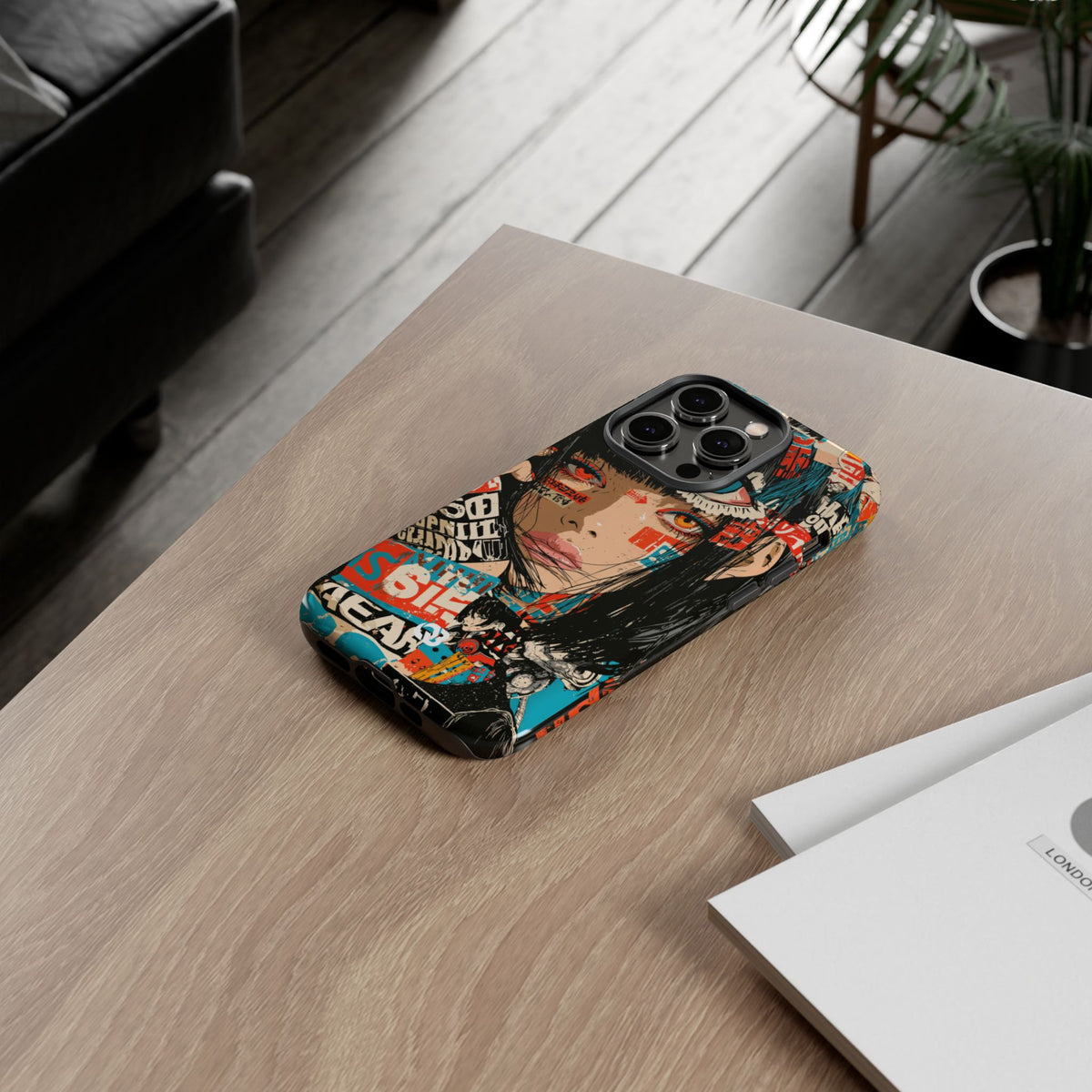 Shibuya Street Collage · Tough Phone Case for iPhone · Red