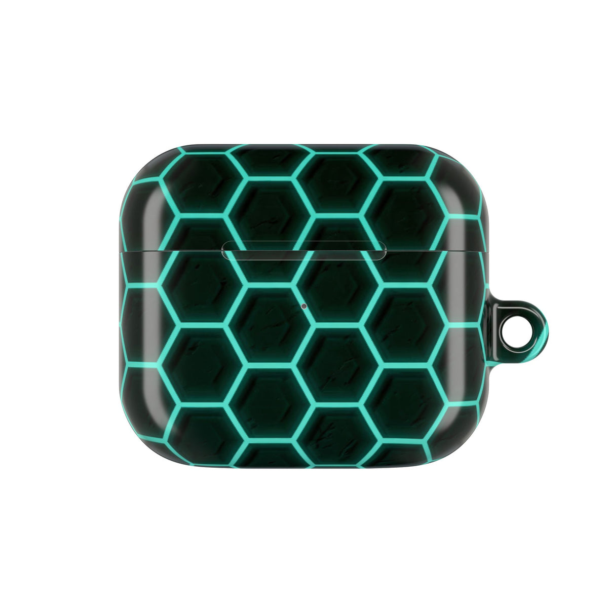 Neon Hex Spectrum · Hard Case for AirPods & AirPods Pro · Teal