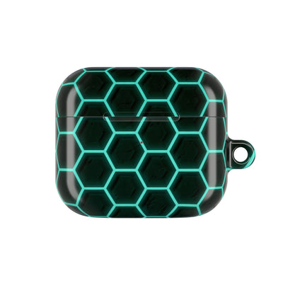 Neon Hex Spectrum · Hard Case for AirPods & AirPods Pro · Teal