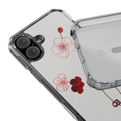 Red Impact MagSafe Phone Case for iPhone - Kyoto Ember Bloom