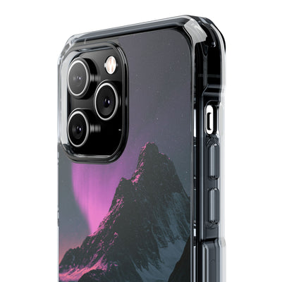 Arctic Aurora Summit · Clear Impact Magnetic Phone Case for iPhone · Black