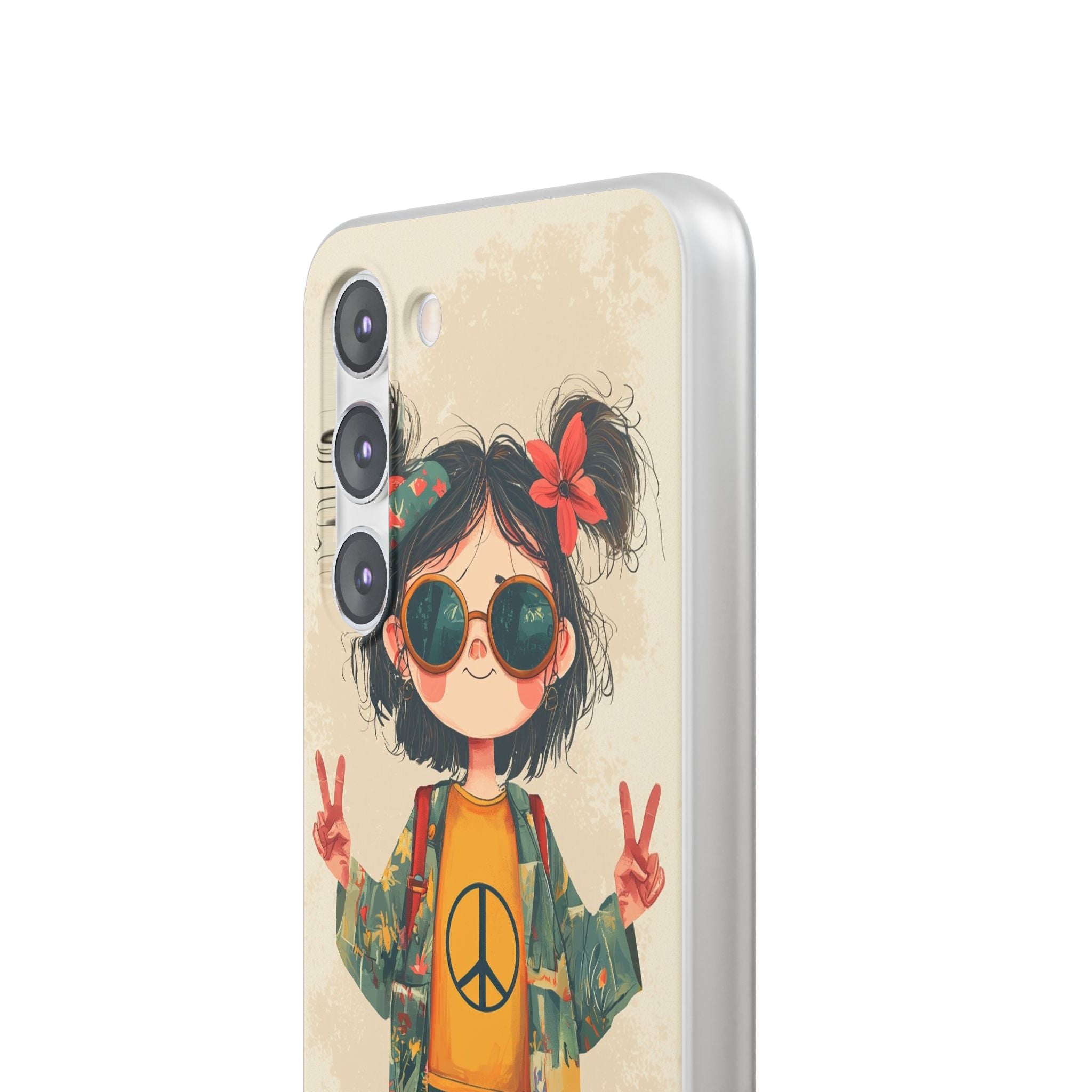 Retro Peace Girl · Soft Θήκη για Samsung