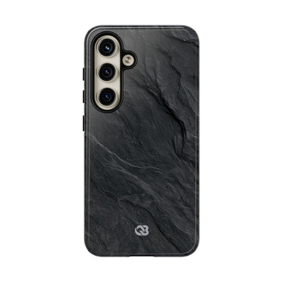 Black Tough Phone Case for Samsung - Midnight Slate Ridge