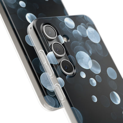 Black Lite Phone Case for Samsung - Silver Orbit Glow