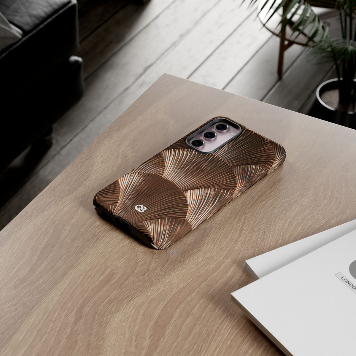 Rose Gilded Fan · Tough Phone Case for Samsung · Gold