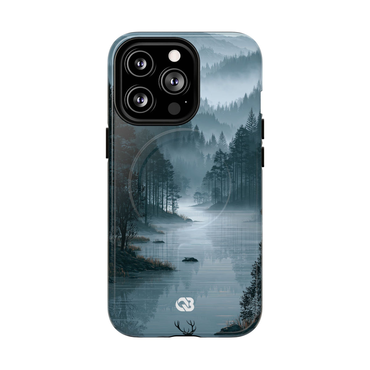 Silent Nordic Fjord · Tough 2.0 Magnetic Phone Case for iPhone · Blue