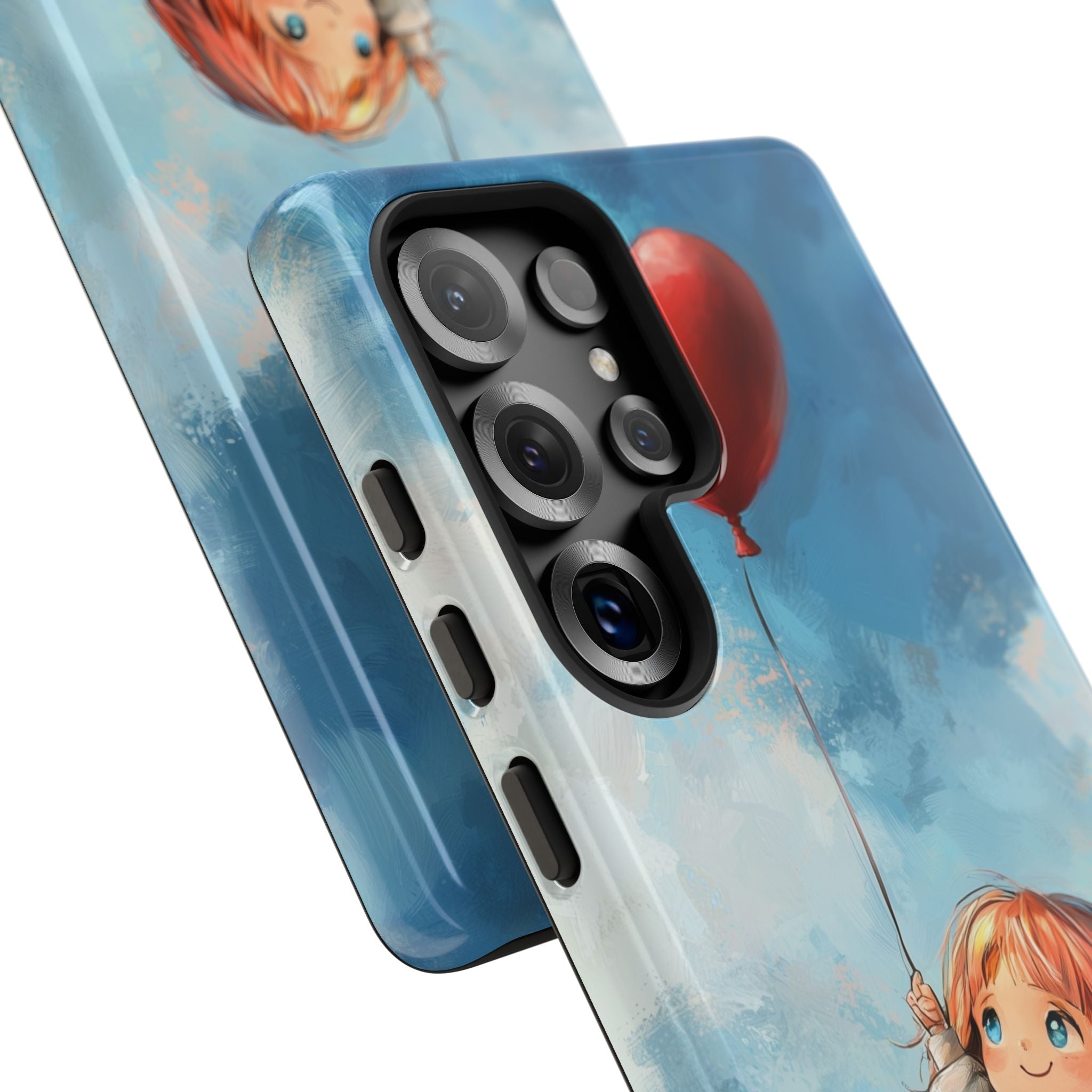 Crimson Heart Sky · Tough Phone Case for Samsung