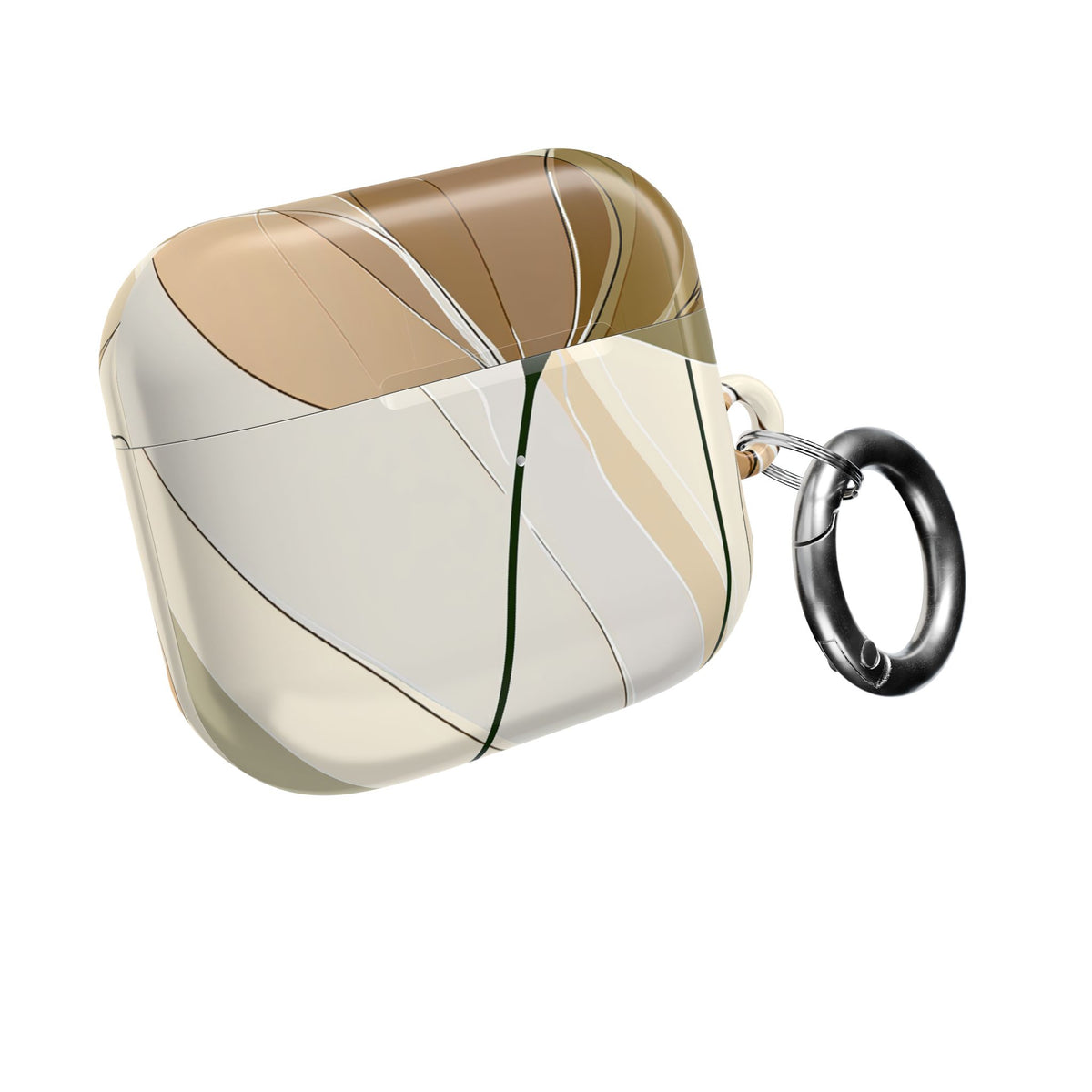 Translucent Petal Contour · Hard Case for AirPods & AirPods Pro · Beige
