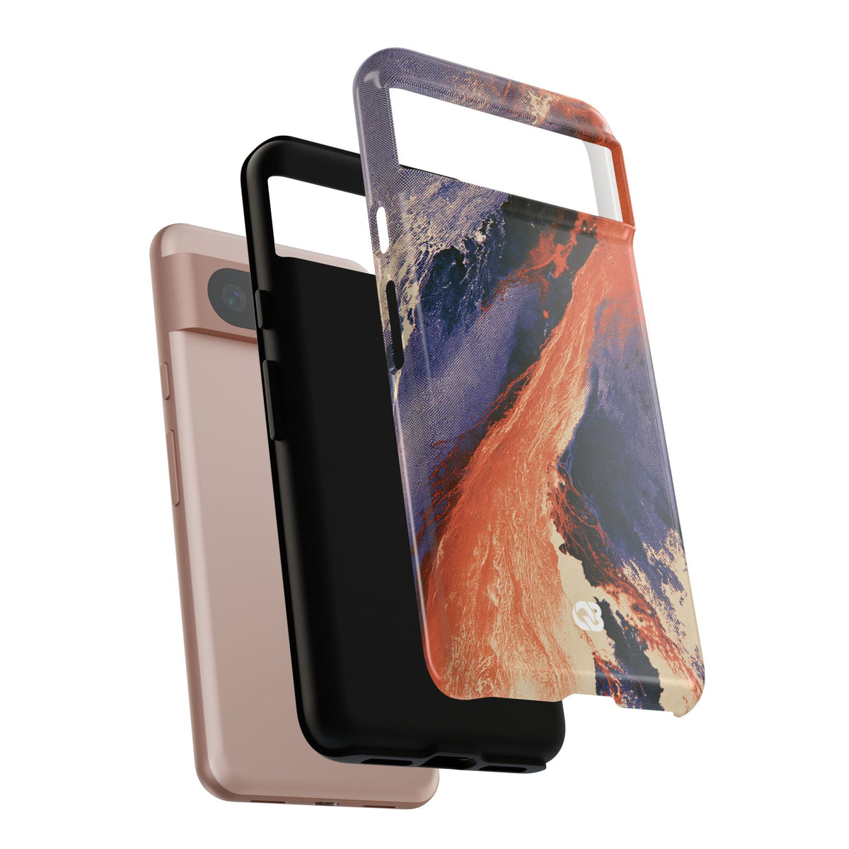 Solar Aura Drift · Tough Phone Case for Pixel ·  Orange