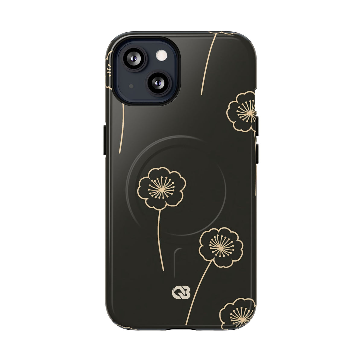 Nocturne Bloom Contours · Tough 2.0 Magnetic Phone Case for iPhone · Black