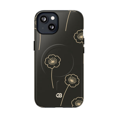 Nocturne Bloom Contours · Tough 2.0 Magnetic Phone Case for iPhone · Black