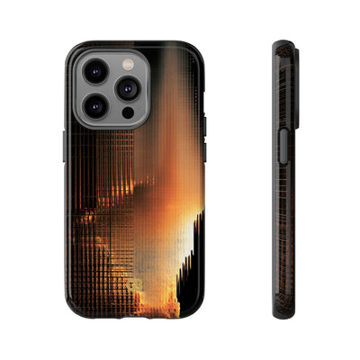 Luminous Grid · Tough Phone Case for iPhone · Black
