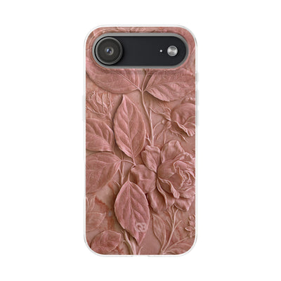 Blush Rose Relief · Lite Phone Case for iPhone ·  Pink