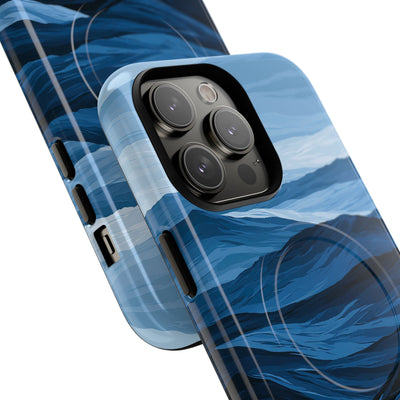 Cerulean Ridges · Tough 2.0 Magnetic Phone Case for iPhone · Blue