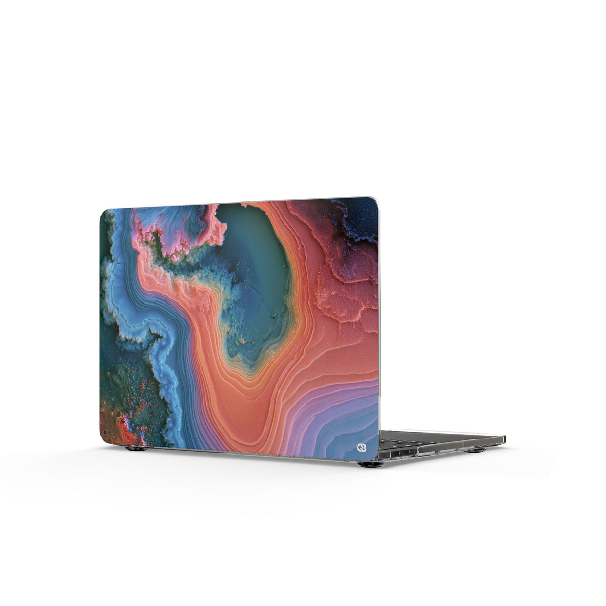 Luminous Resonance · Clear Hard Case for MacBook · Blue
