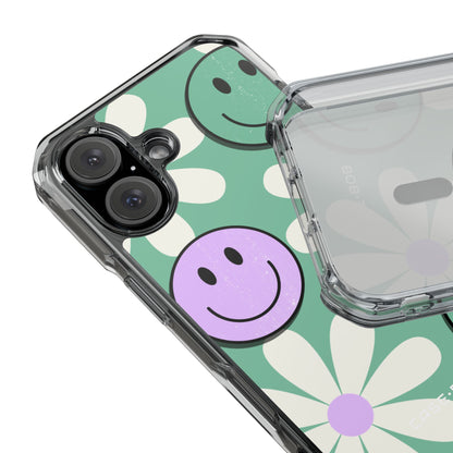 Smiley Daisy Glow iPhone 16 Case - Impact