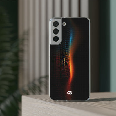 Luminous Refraction Grid · Lite Phone Case for Samsung · Black