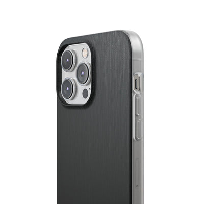 Black Lite Phone Case for iPhone - Brushed Obsidian Slate