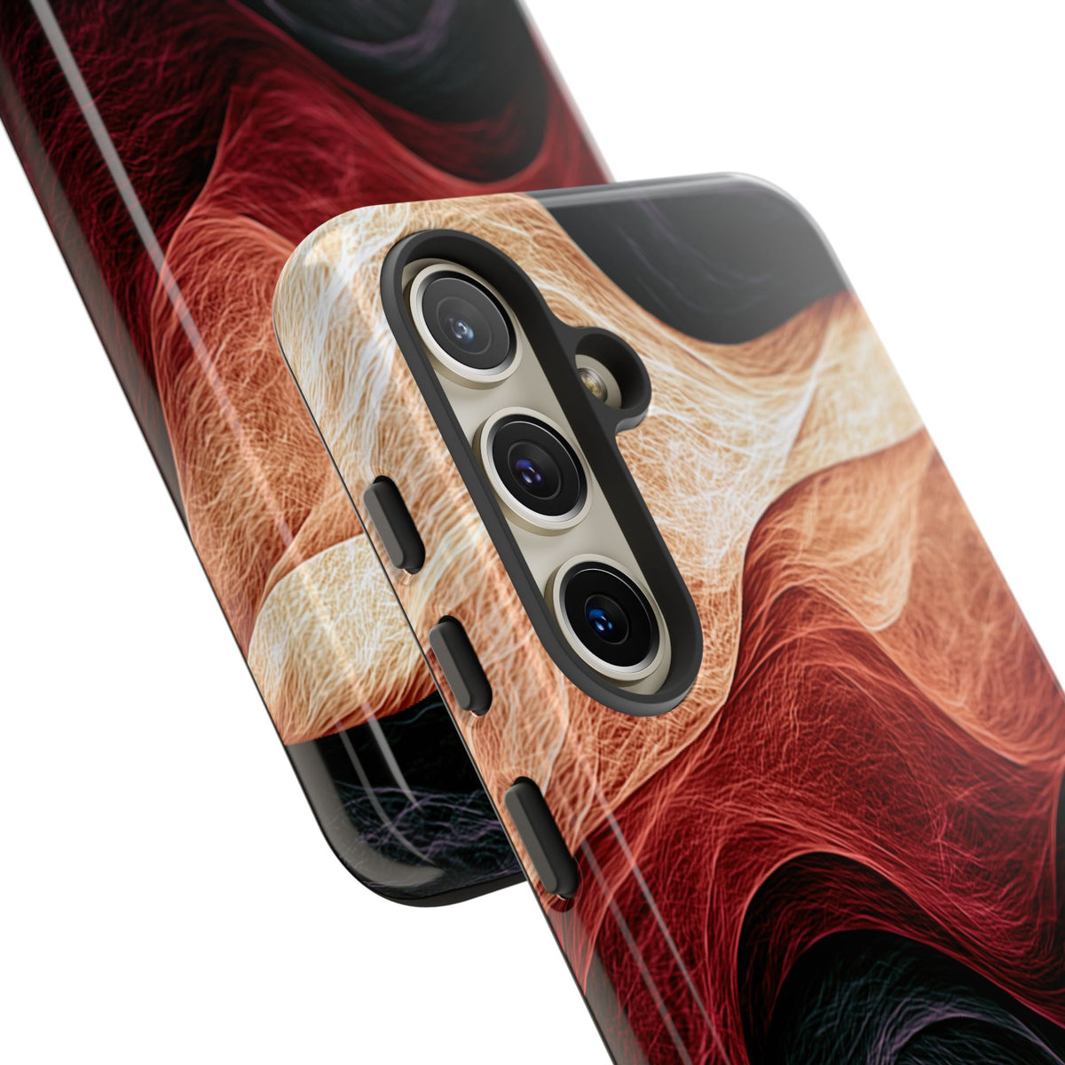 Ember Wave Dispersion · Tough Phone Case for Samsung · Red