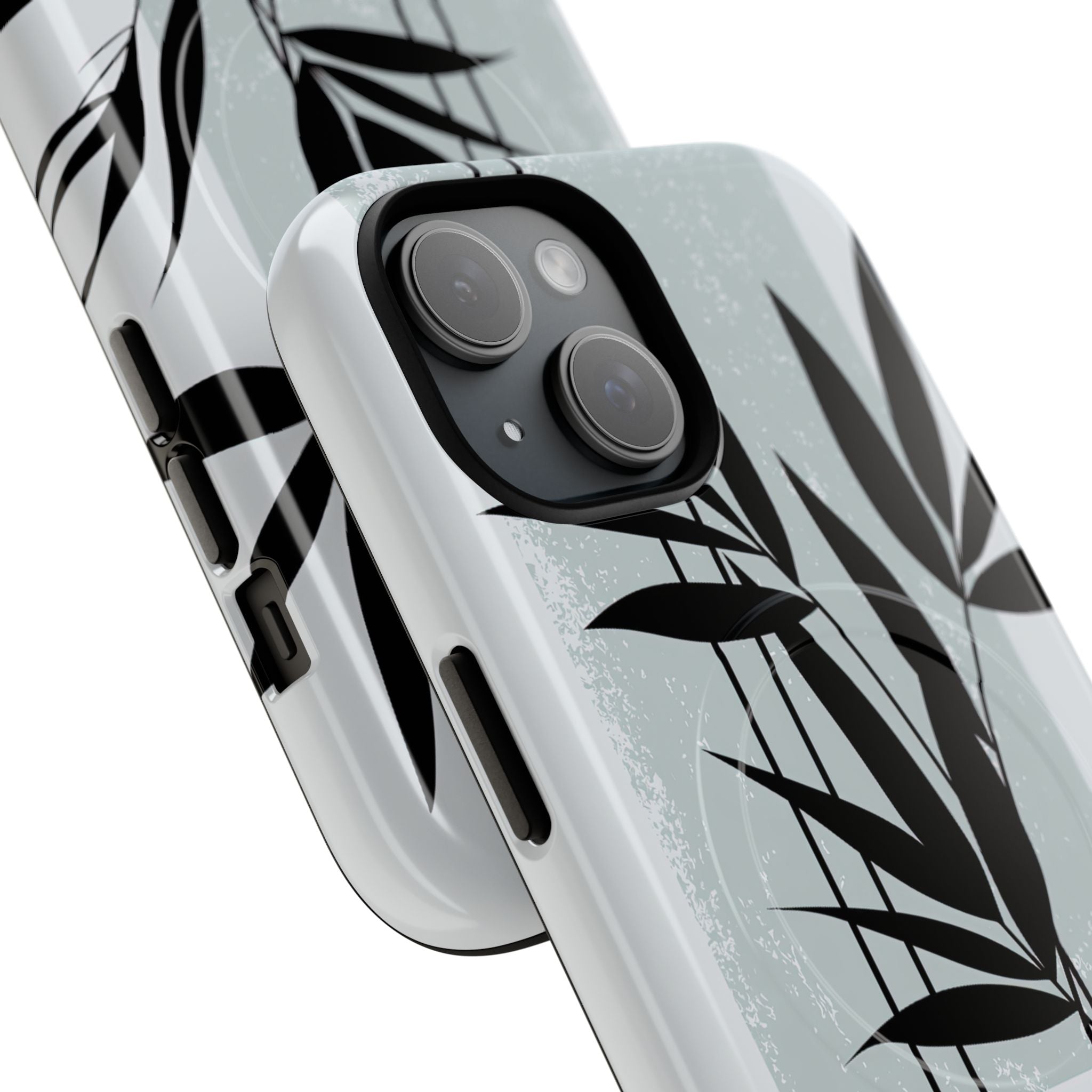 Grey Tough 2.0 Magsafe Phone Case for iPhone - Sage Bamboo Noir