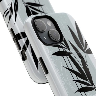 Grey Tough 2.0 Magsafe Phone Case for iPhone - Sage Bamboo Noir