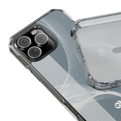 Grey Impact MagSafe Phone Case for iPhone - Slate Mesh Horizon