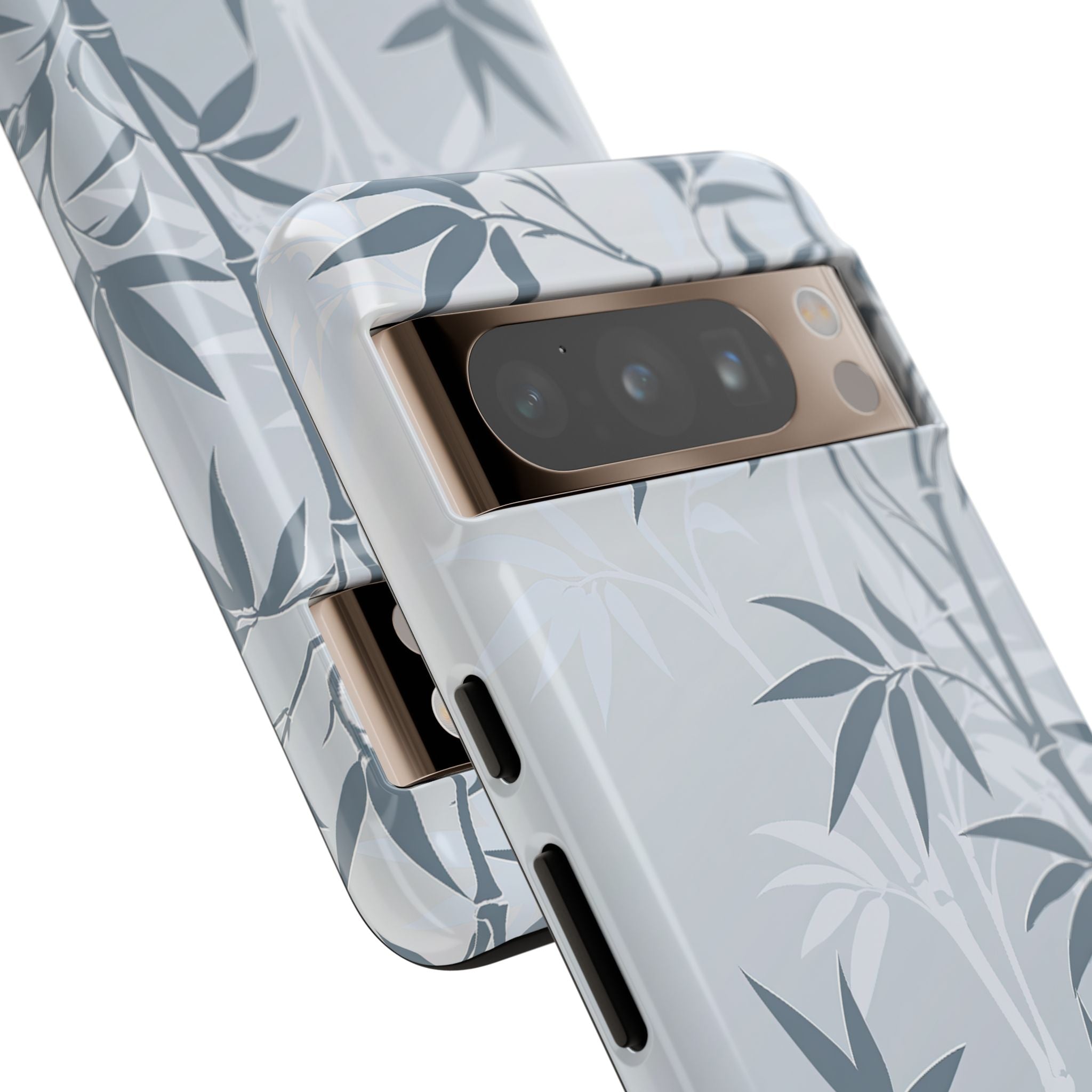 Blue Tough Phone Case for Google Pixel - Slate Bamboo Shadow