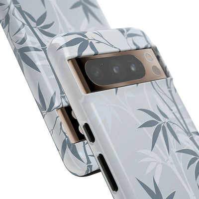Blue Tough Phone Case for Google Pixel - Slate Bamboo Shadow