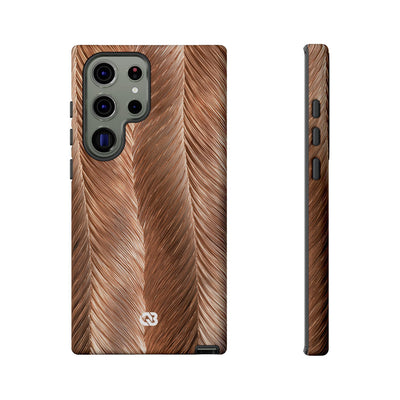 Rose Gold Weave · Tough Phone Case for Samsung · Brown