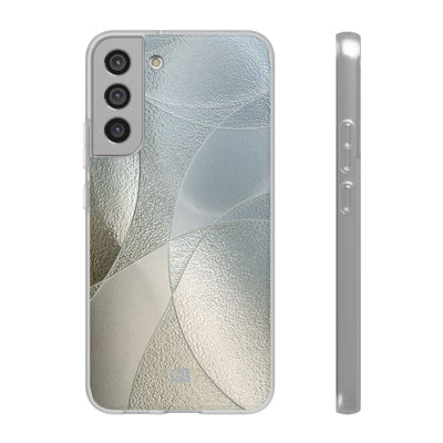 Silver Lite Phone Case for Samsung - Frosted Silver Mosaic