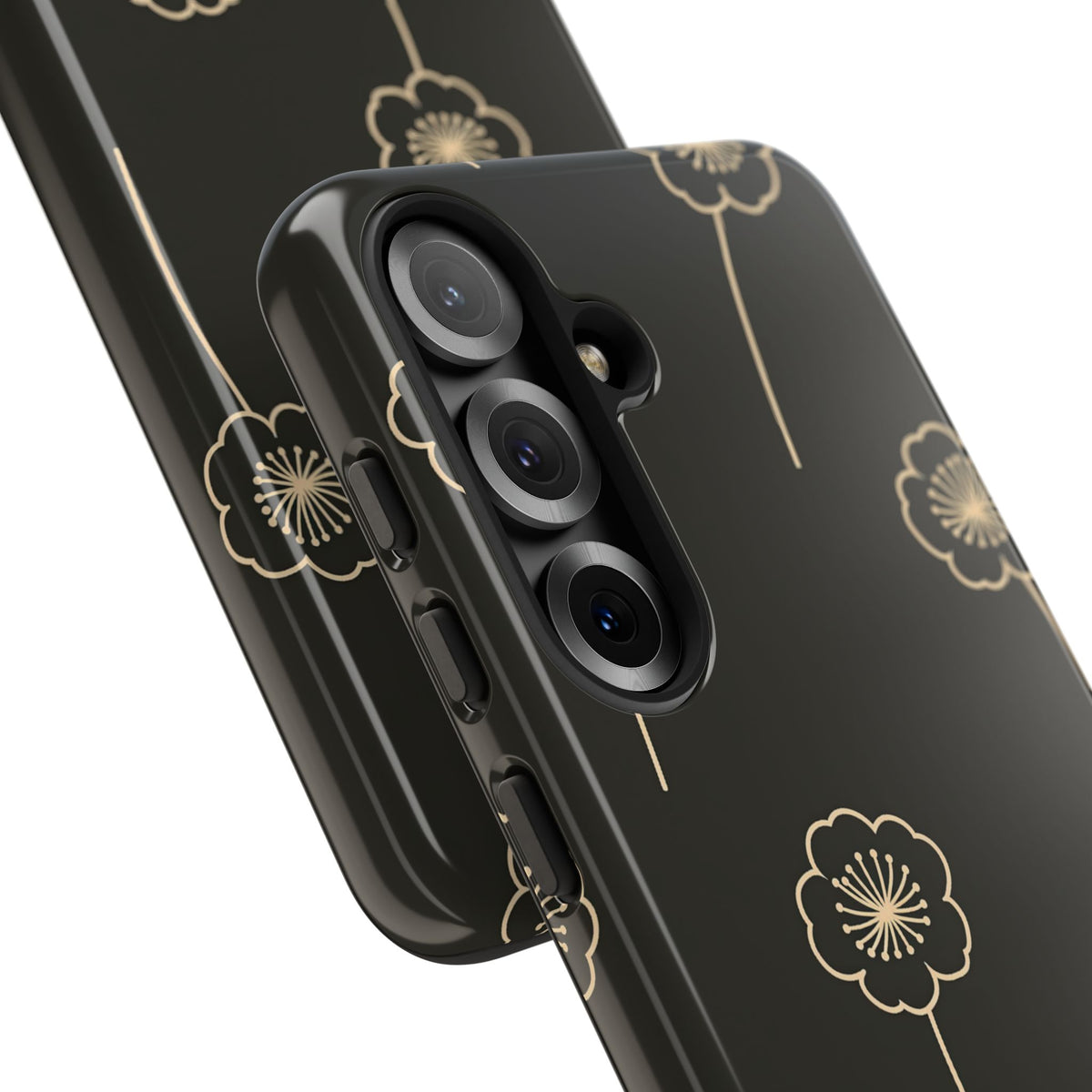 Nocturne Bloom Contours · Tough Phone Case for Samsung · Black