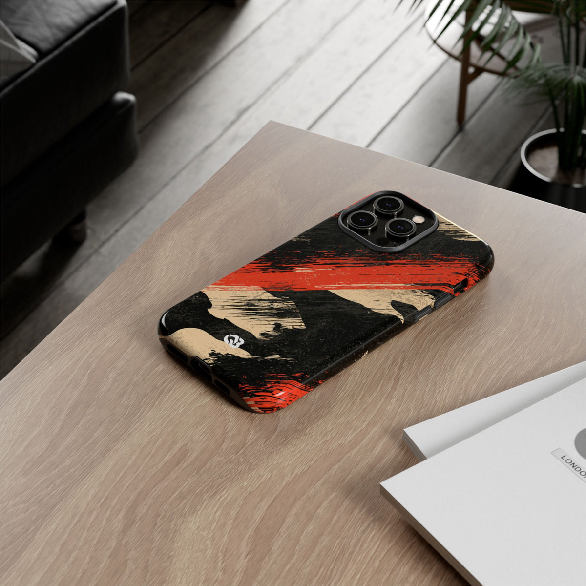 Urban Slash Camo · Tough Phone Case for iPhone · Black