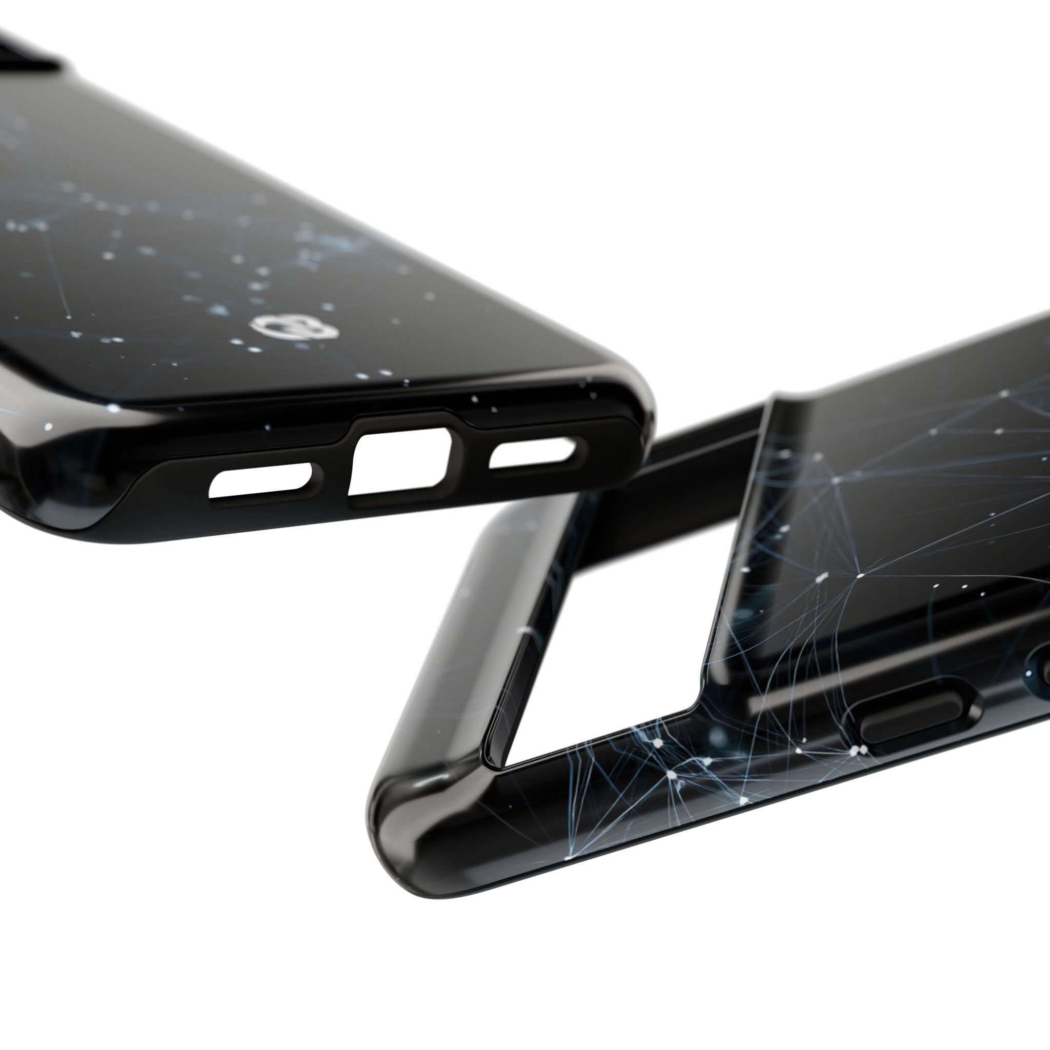 Black Tough Phone Case for Google Pixel - Arctic Neural Mesh