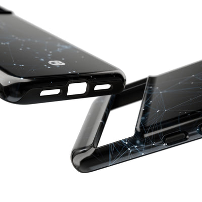 Black Tough Phone Case for Google Pixel - Arctic Neural Mesh