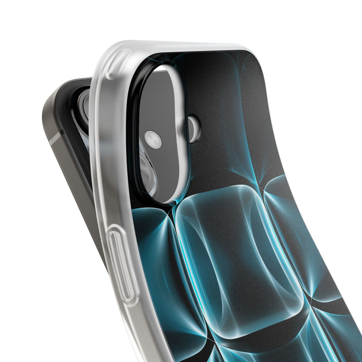 Cyan Core Matrix · Lite Phone Case for iPhone ·  Blue