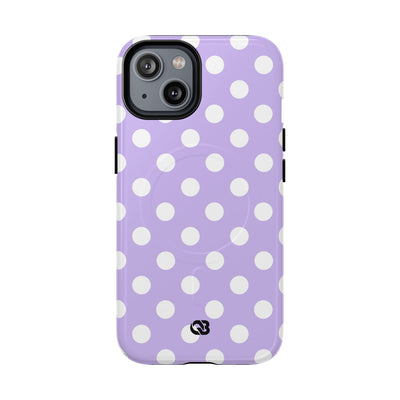 Lavender Polka Grid · Tough+ Phone Case for iPhone · Magsafe