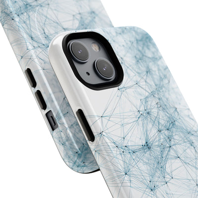 Blue Tough 2.0 Magsafe Phone Case for iPhone - Glacial Neural Web