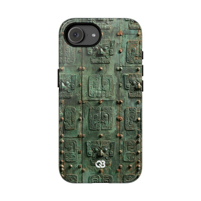 Dynastic Bronze Relief · Tough Phone Case for iPhone · Green