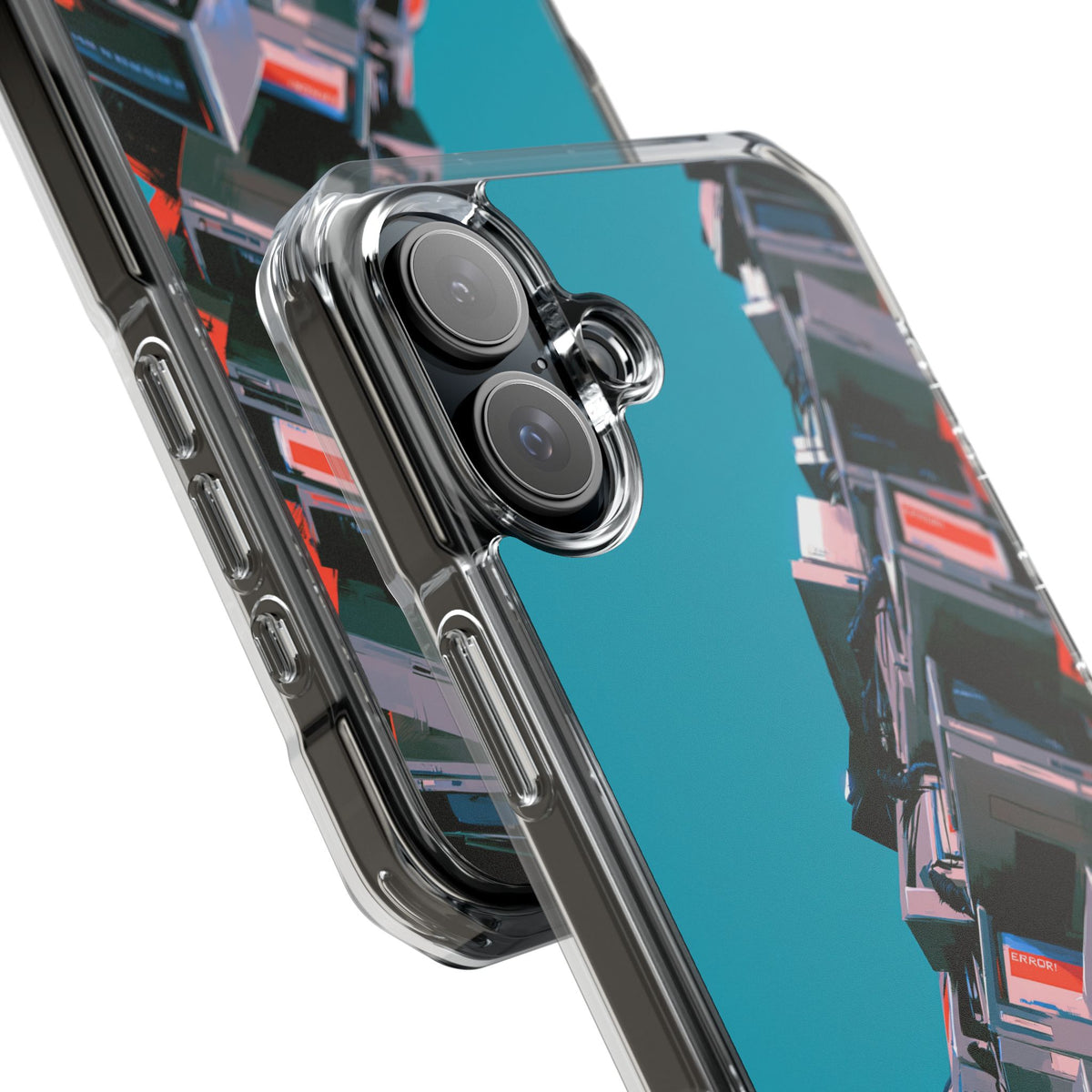 System Error Spire · Clear Impact Magnetic Phone Case for iPhone · Teal