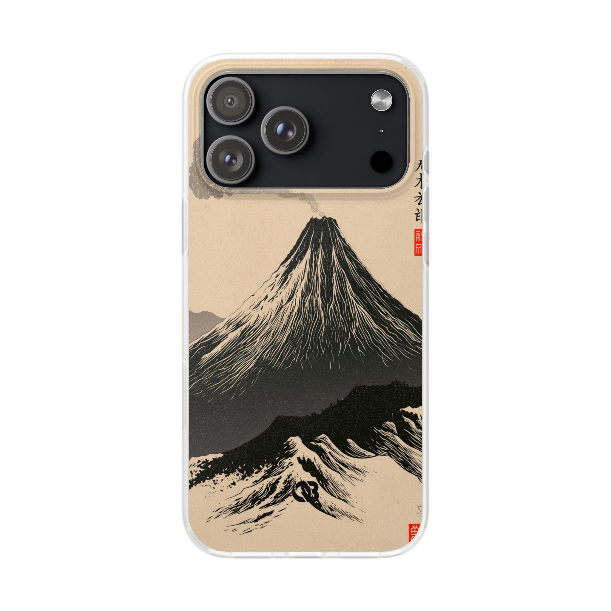 Beige Lite Phone Case for iPhone - Obsidian Ink Summit