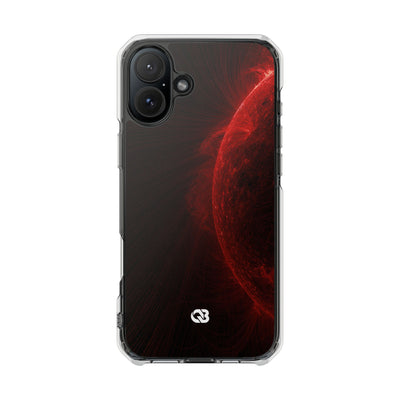 Red Impact MagSafe Phone Case for iPhone - Solar Crimson Flare